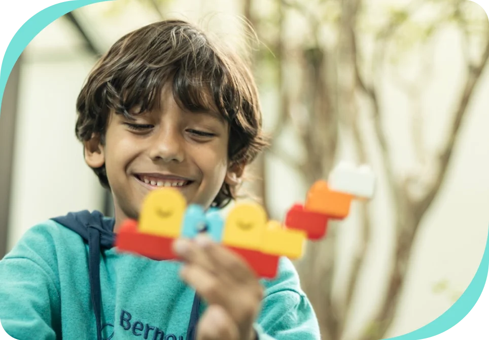 Estudantes da Educação Infantil do Bernoulli durante aula.
