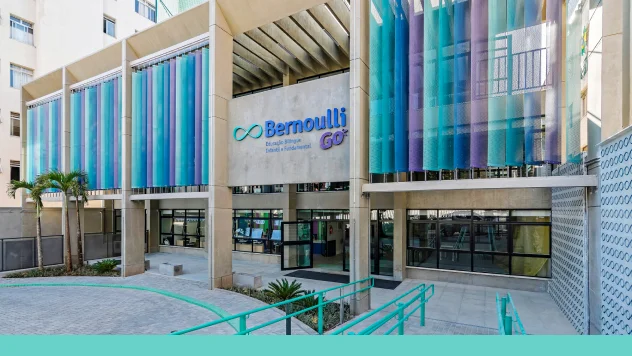 Fachada do prédio do Bernoulli Go em Belo Horizonte, no bairro Santo Antônio.