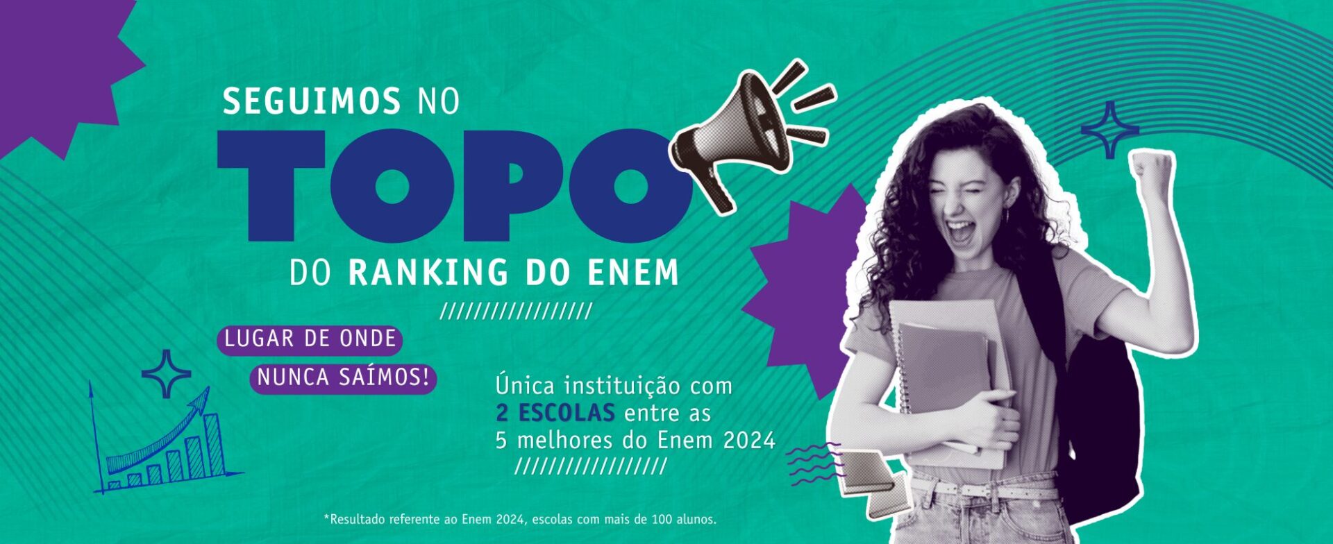 Colégio Bernoulli BH está pela 2º ano no topo do ranking do Enem