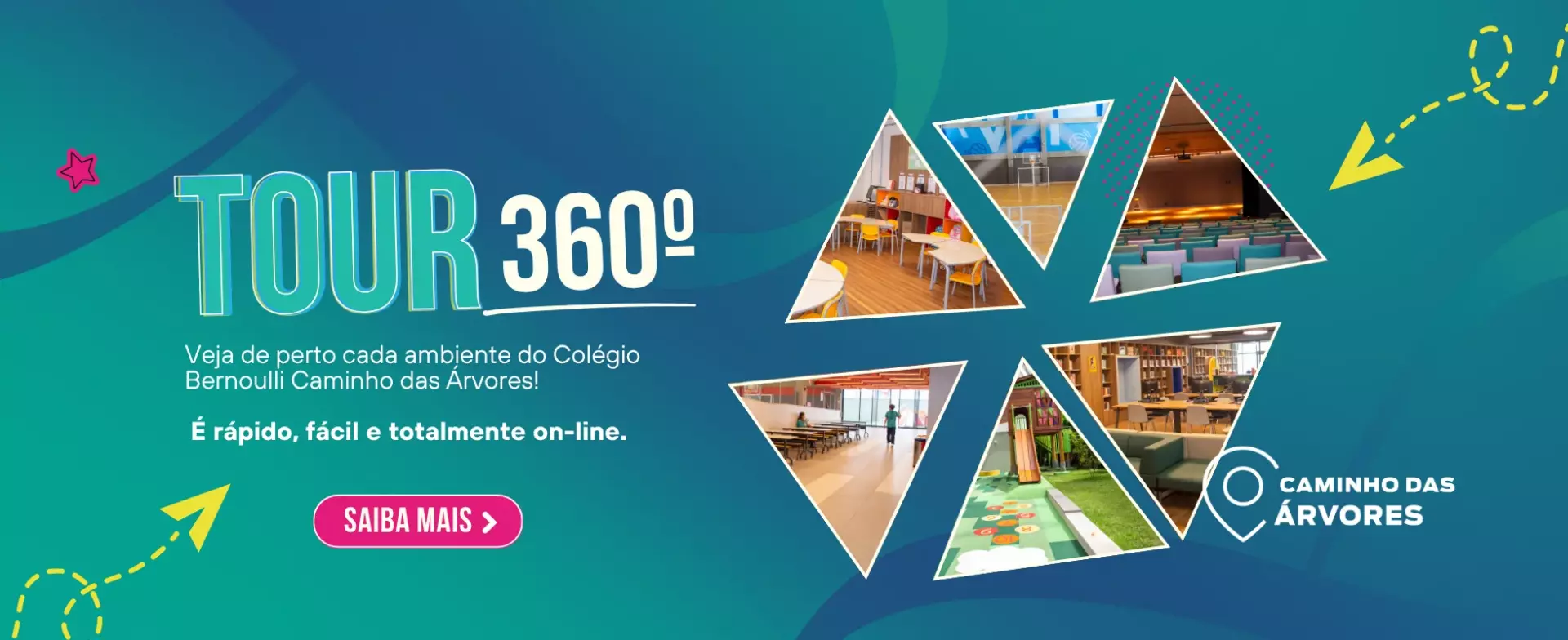 Tour Virtual 360º do Colégio Bernoulli Caminho das Árvores