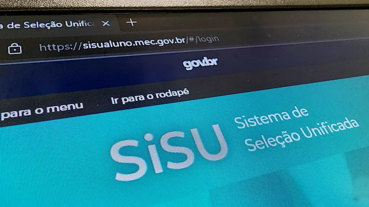 Página eletrônica de inscrições para o Sisu 2025. 